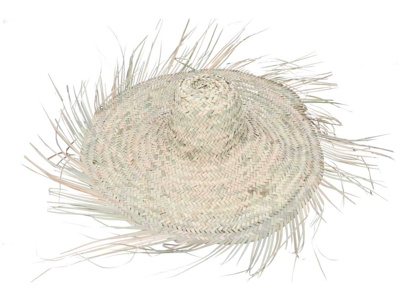Cappello pamela palma con frange 65cm