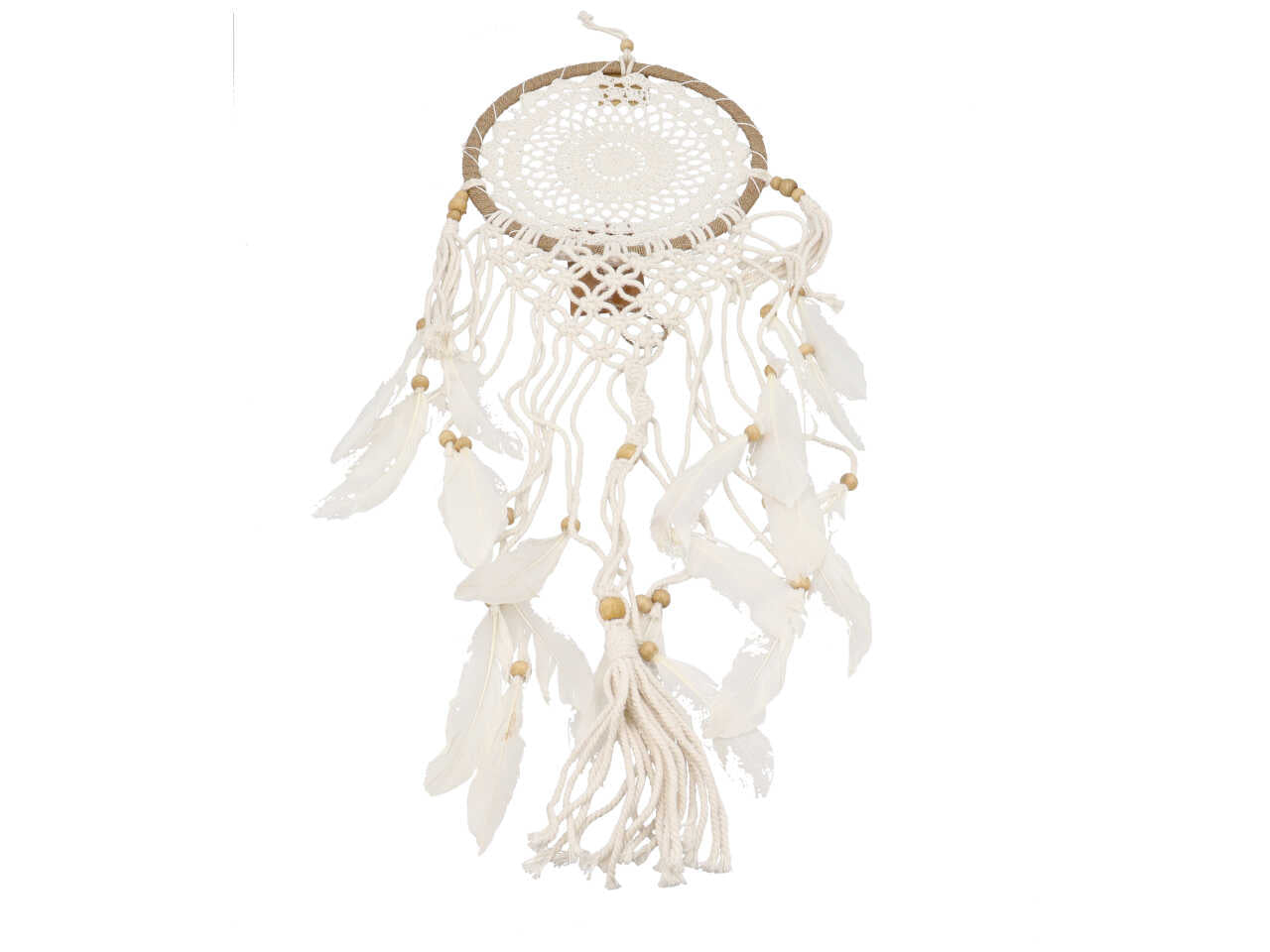 Acchiappasogni in macrame con arazzo piccolo 22cm