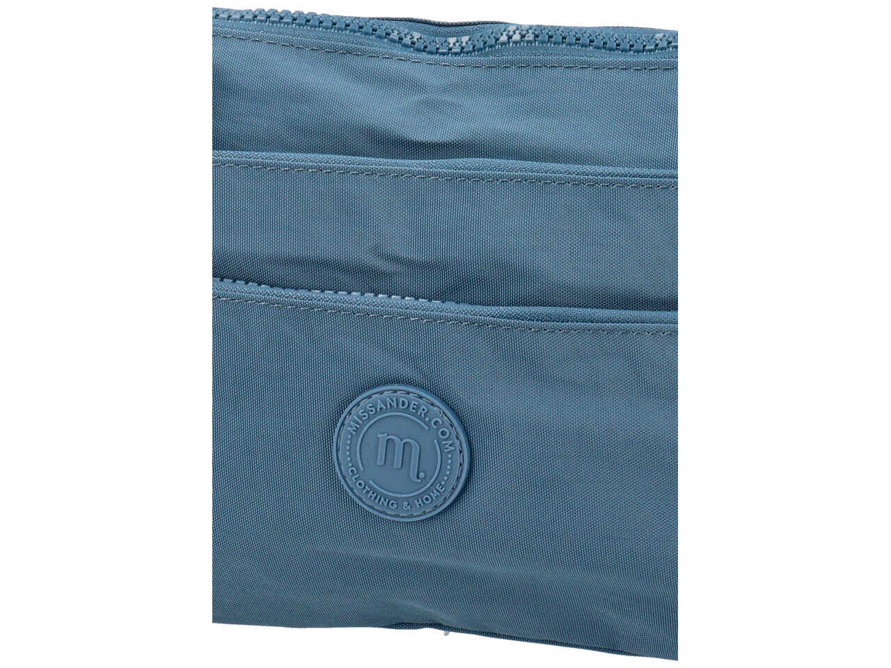 Borsa in nylon con 2 soffietti misura 26x19x6cm denim