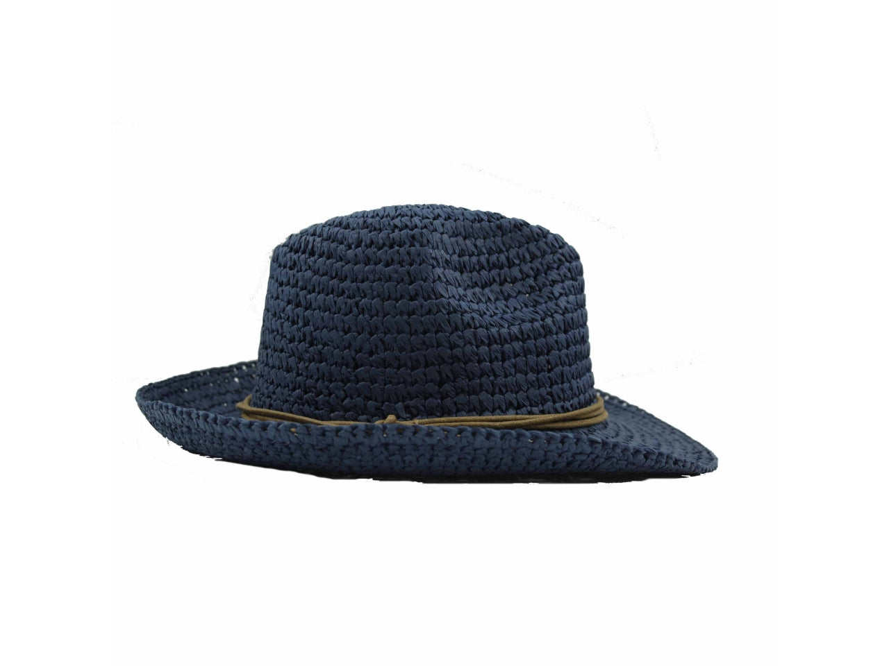 Cappello indiana crochet blu per adulto in carta tessile - Missander