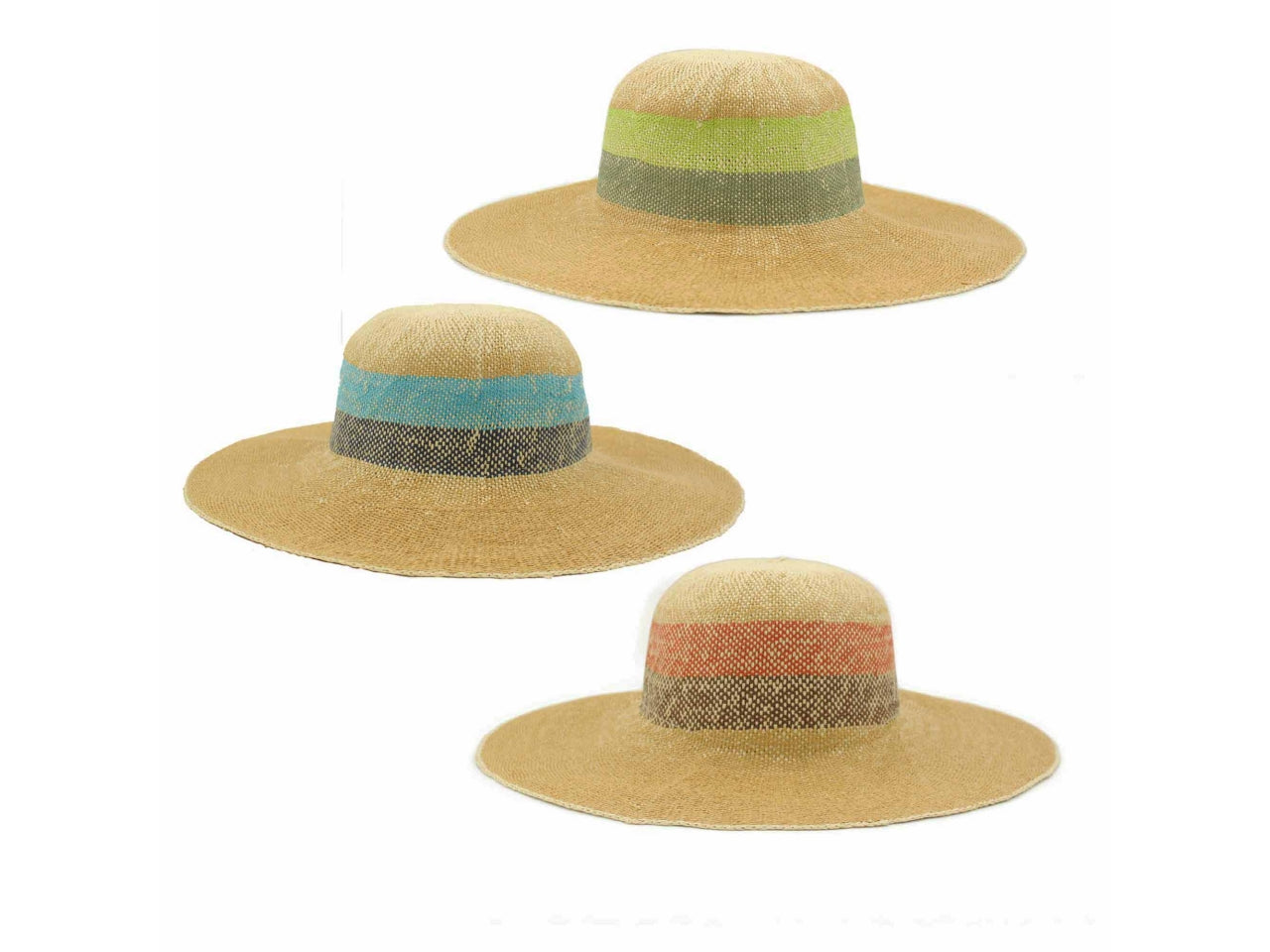 Cappello rafia trenzada
