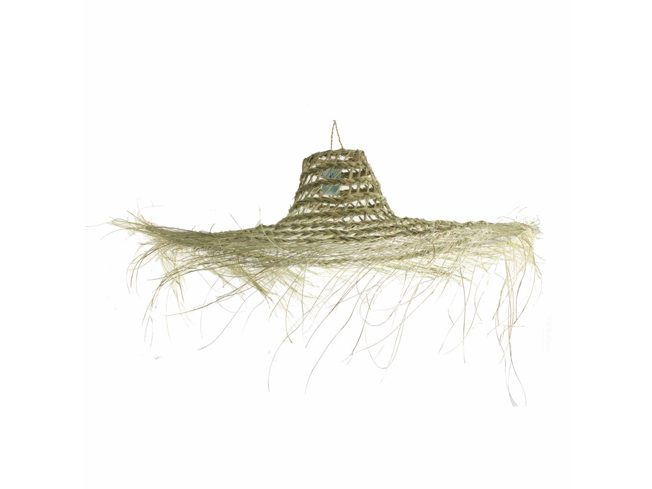 Lampadario XL Mexico  jungle in fibre naturali sfrangiato 80x21 cm - Missander