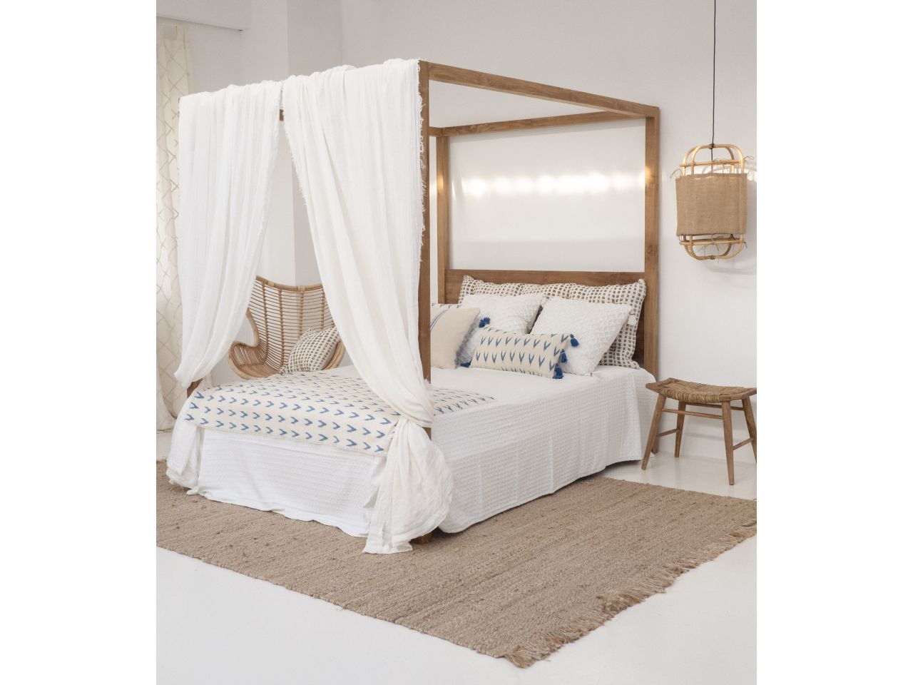 Tenda fray 140x280cm colore bianco