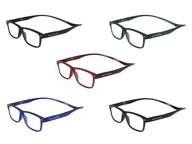 Occhiali lettura da lettura magnetici diottrie: + 2 colori assortiti