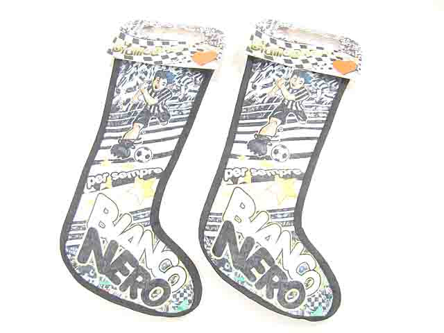 Calza pile bianco/nero h.45cm 18061