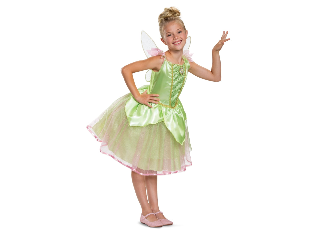 Costume disney fairies trilli da bambina taglia xs - 3-4 anni