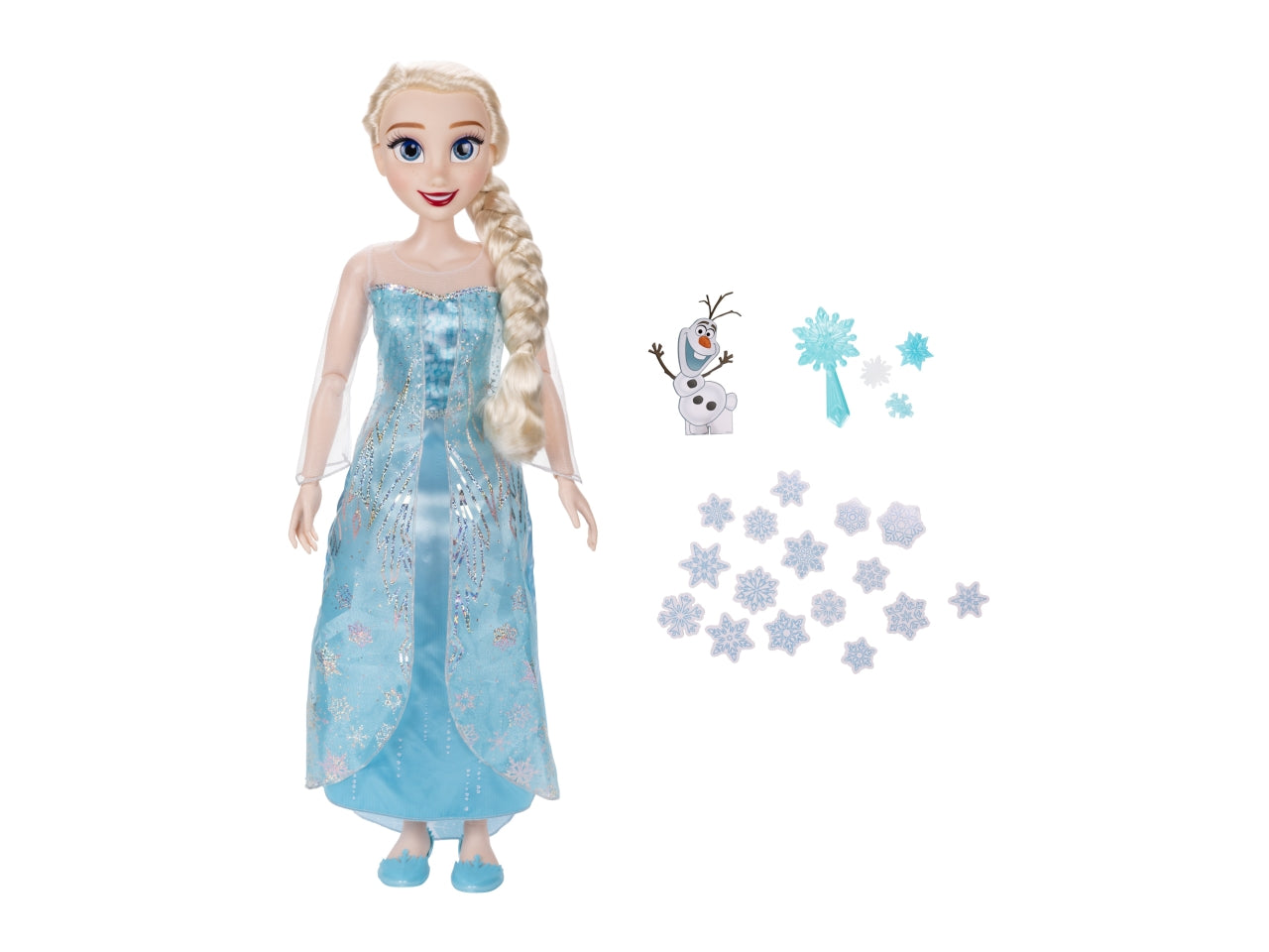 Frozen bambola playdate 80cm elsa articolata con accessori