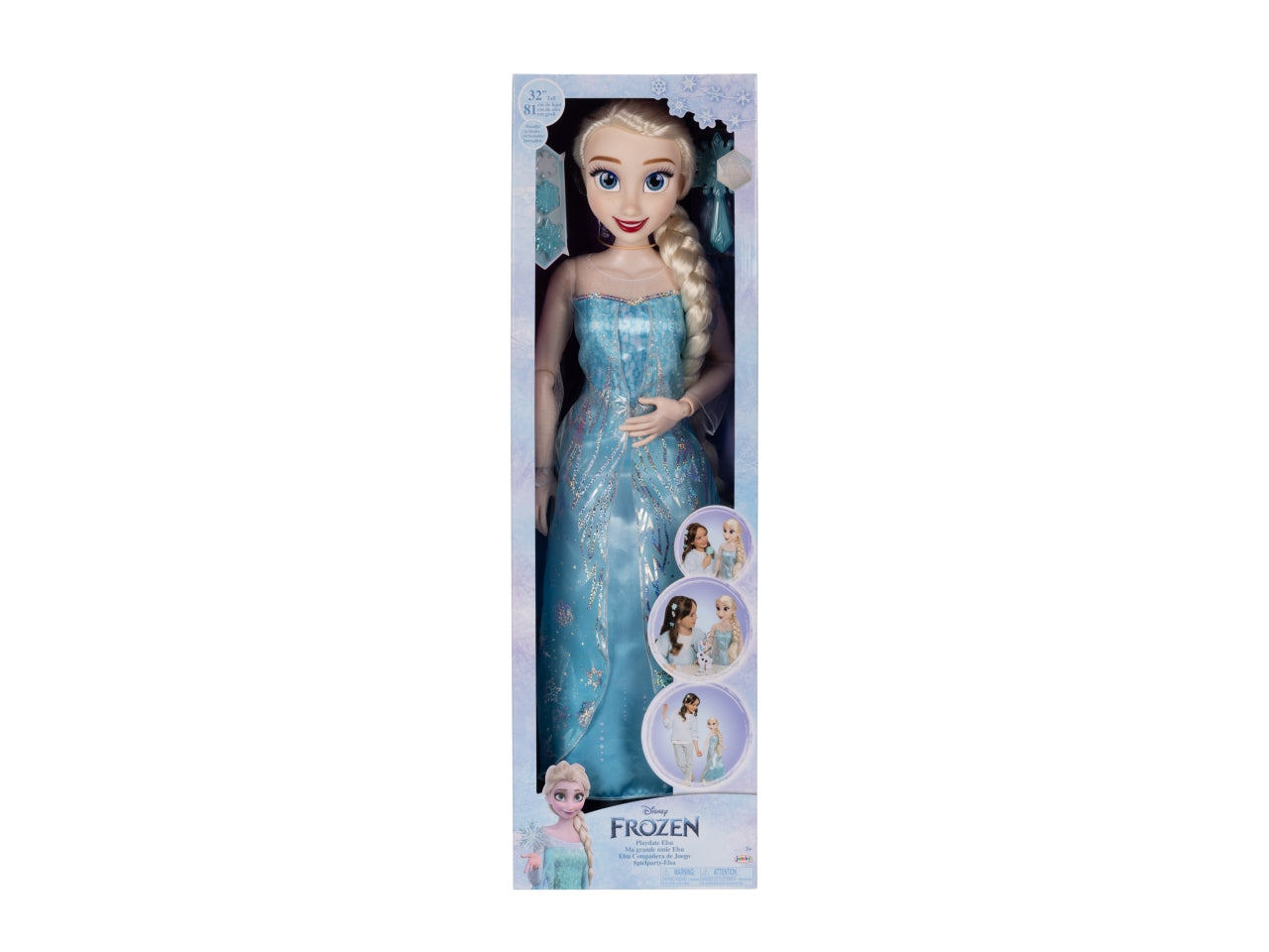 Frozen bambola playdate 80cm elsa articolata con accessori