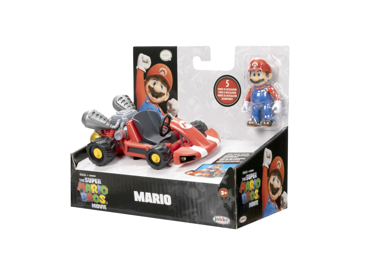 Super mario movie personaggio 6cm con kart assortiti