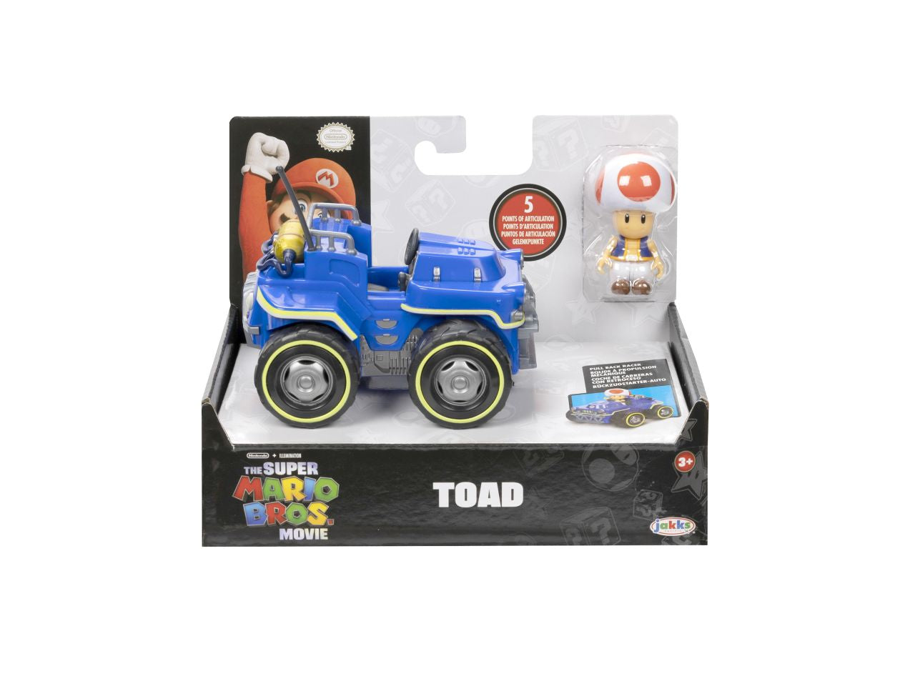 Super mario movie personaggio 6cm con kart assortiti