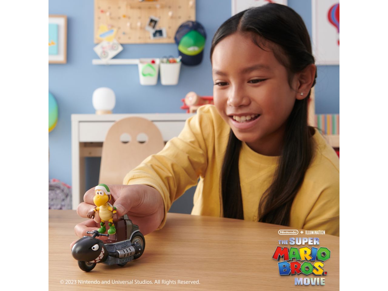 Super mario movie personaggio 6cm con kart assortiti