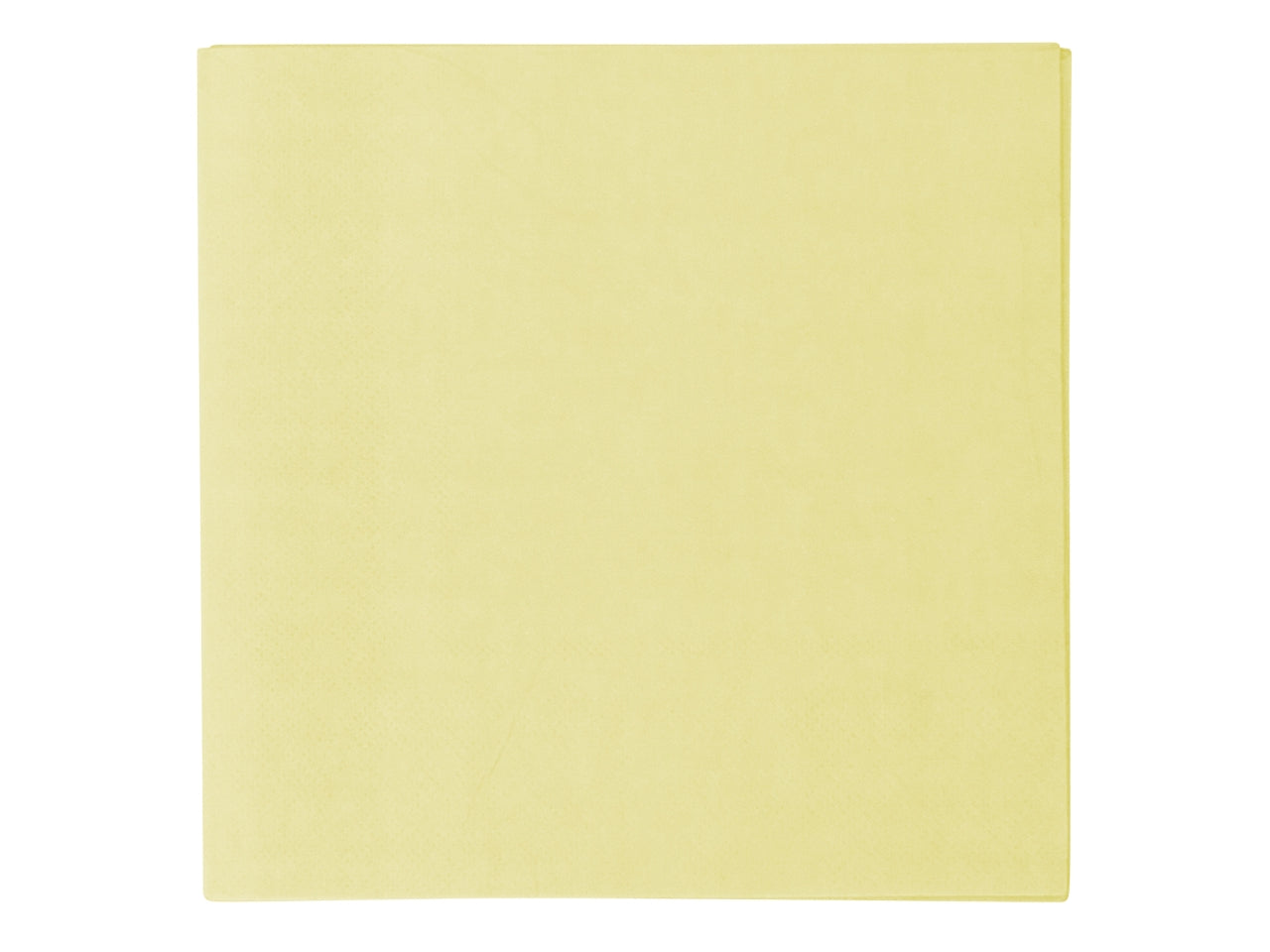 Tovaglioli di carta giallo chiaro, confezione 20 pezzi, 33x33 cm - Vert Decor