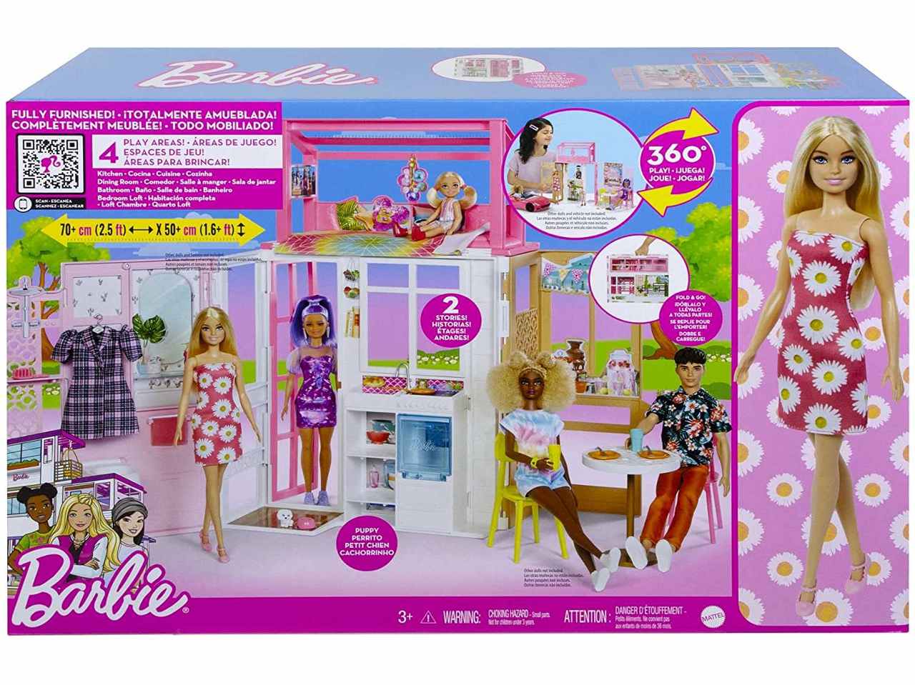 Barbie loft 2022 c/bambola hcd48