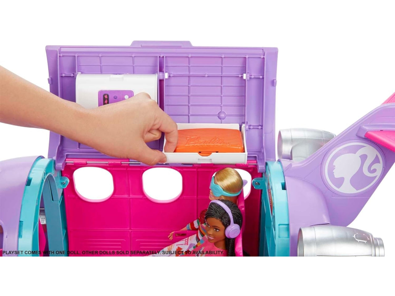 Barbie Brooklyn aereo con bambola pilota e accessori, per bambini dai 6+ anni, Mattel