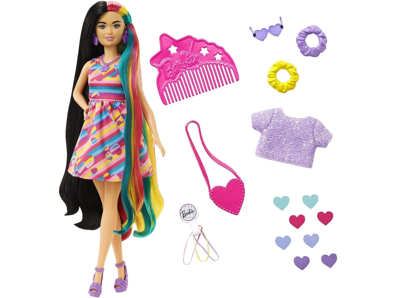 Barbie totally hair doll multicolor