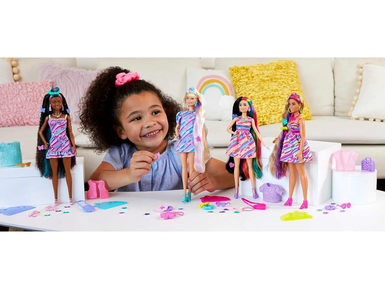 Barbie totally hair doll multicolor