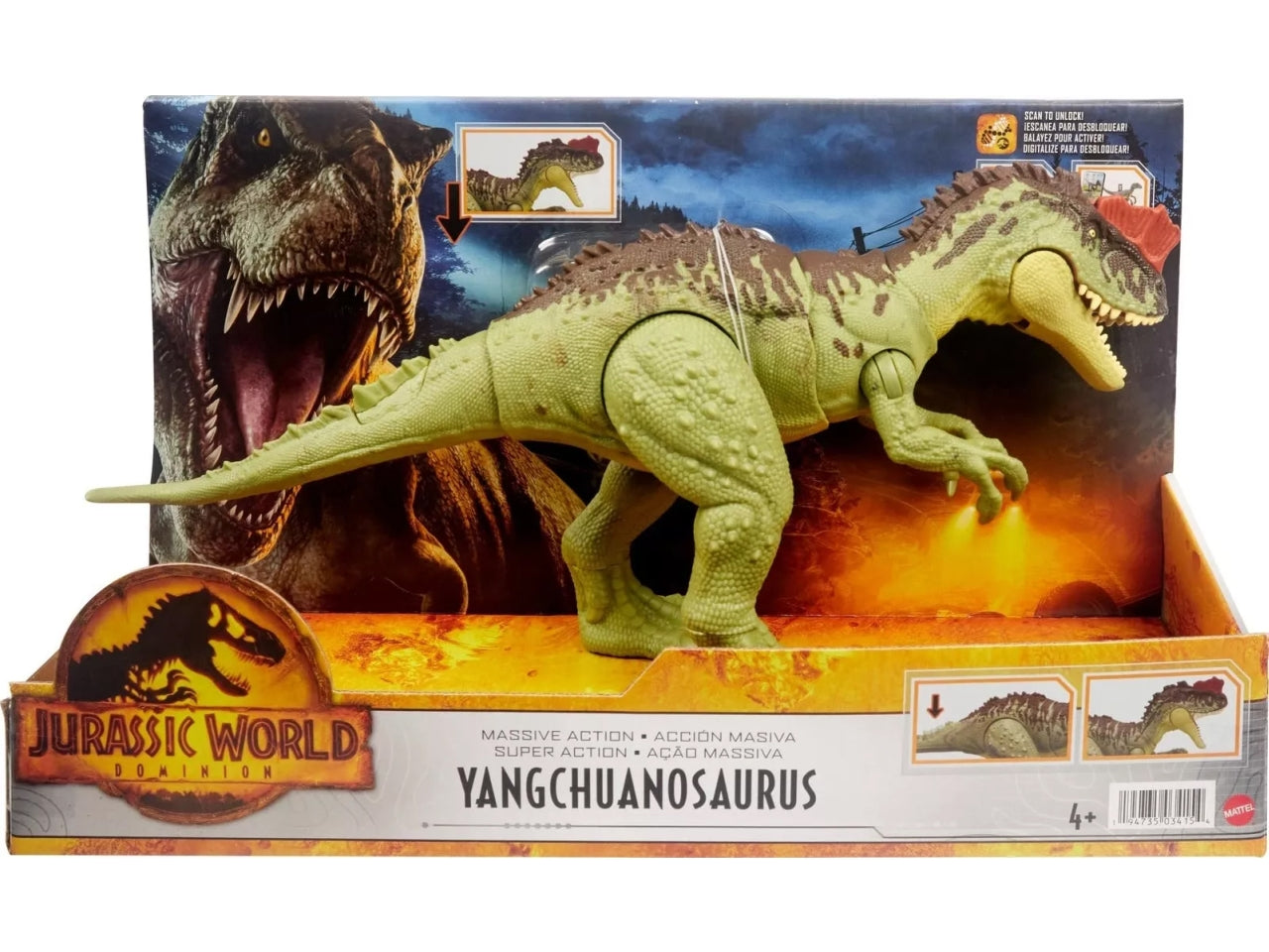 Jurassic World Dominion Modellino massiccio Yangchuanosaurus | Mattel