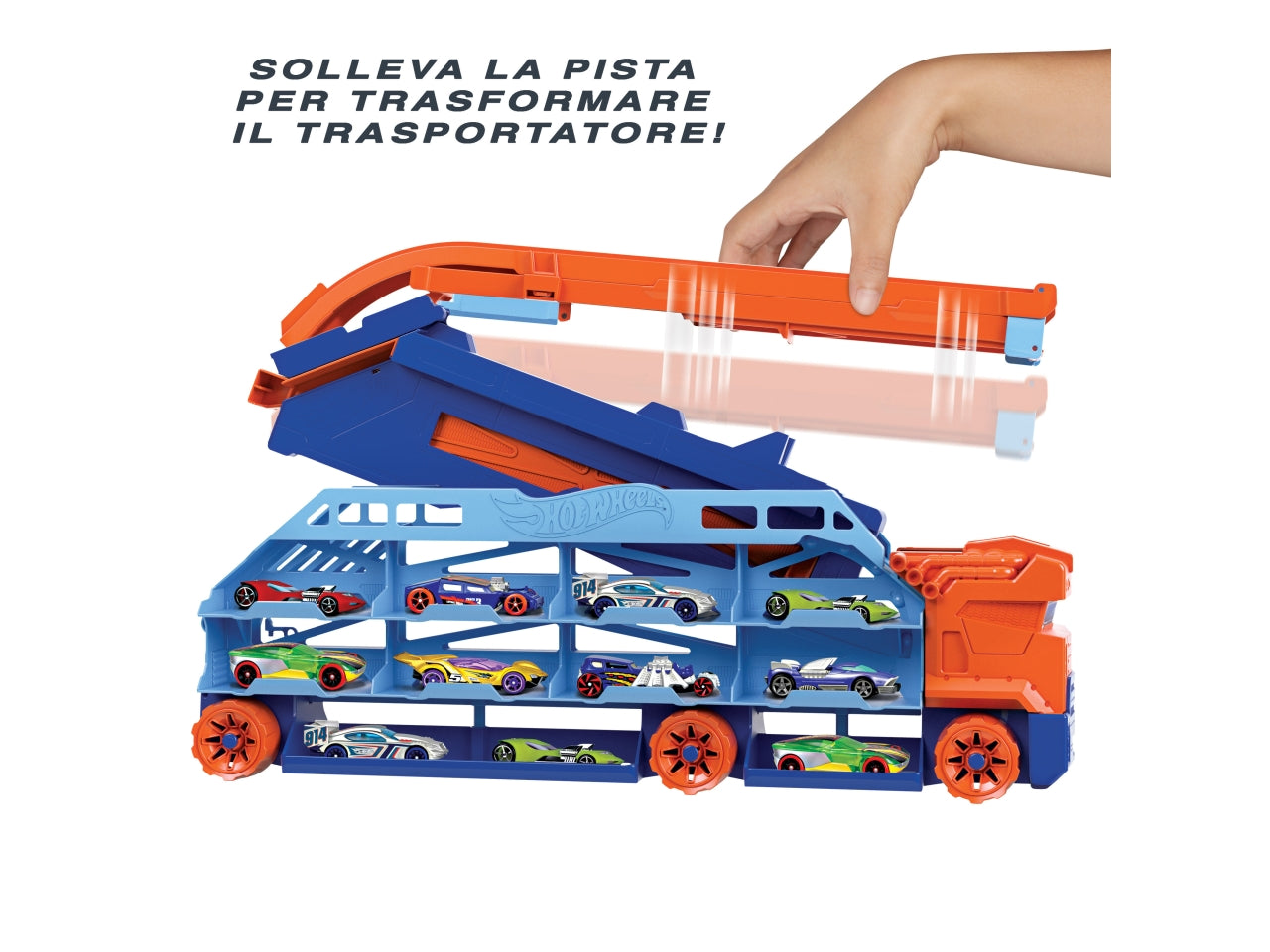 Hot wheels super bisarca e pista 2 in 1