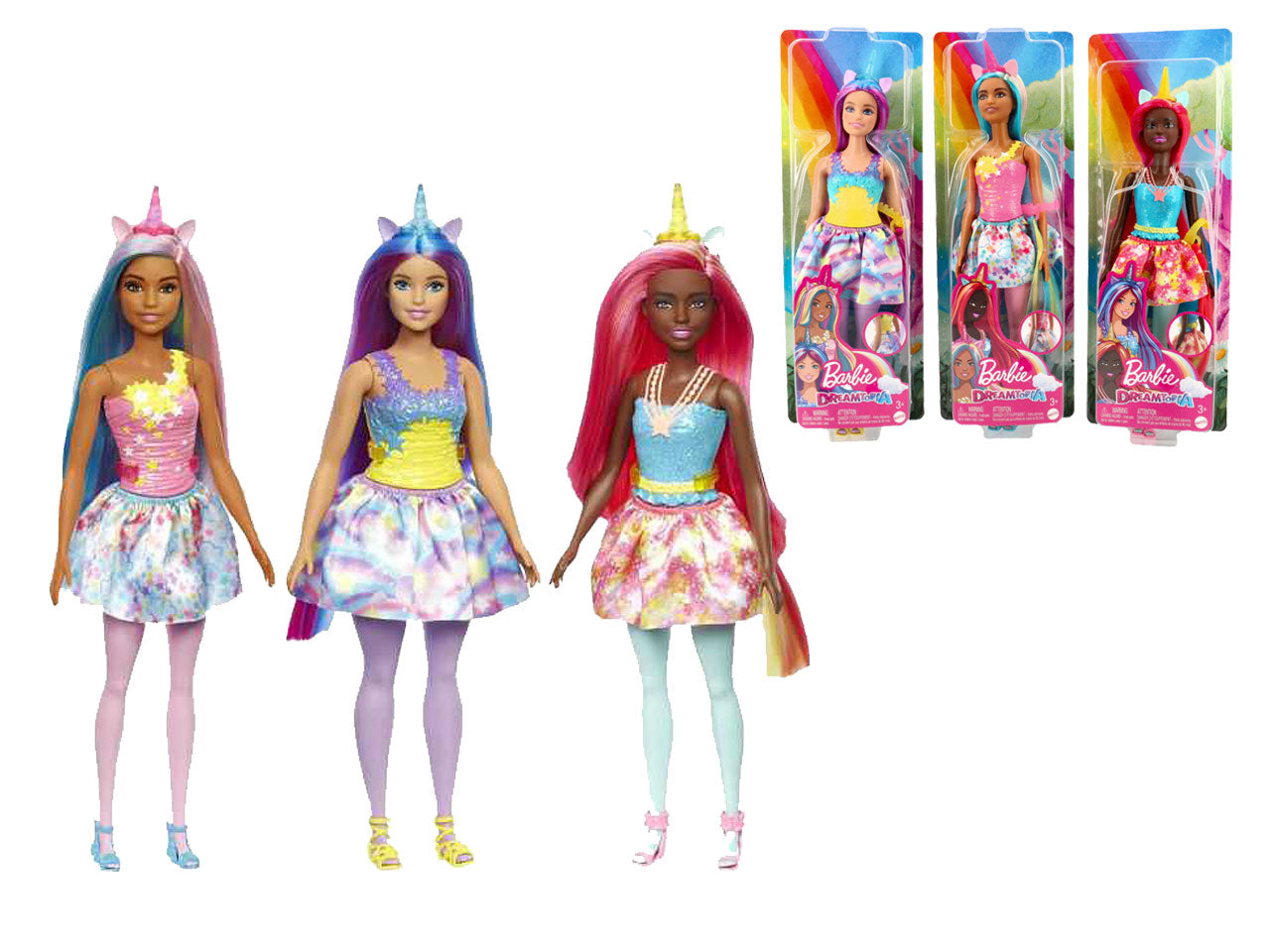 Barbie unicorni 2022 ass.to   hgr18-0