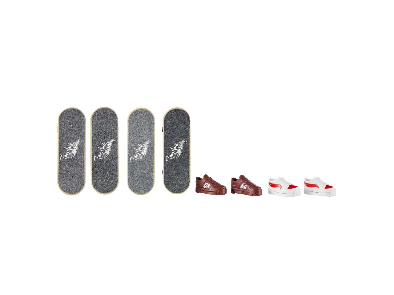 Mattel hot wheels skate - confezione da 4 skateboard