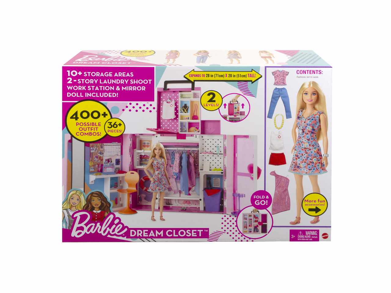 Barbie armadio dei sogni+doll hgx57-0 $