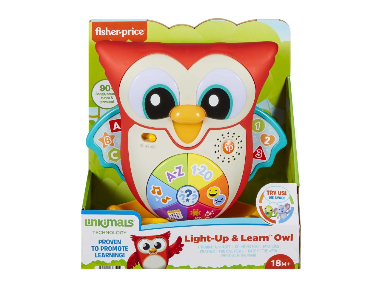 Mattel fisher-price carletto gufetto tante emozioni
