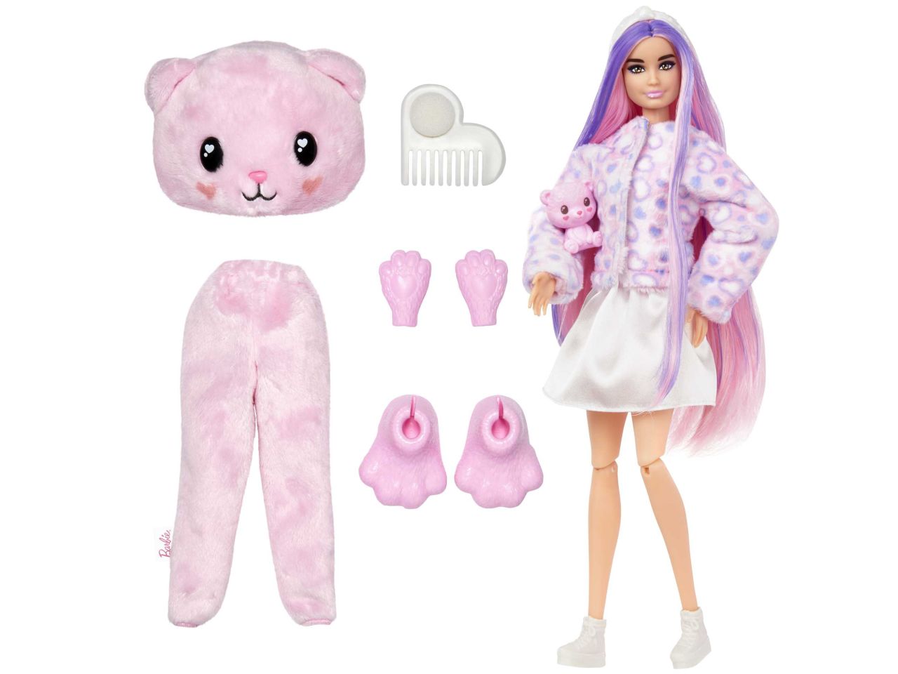 Fashion doll mattel barbie cutie reveal serie pigiami