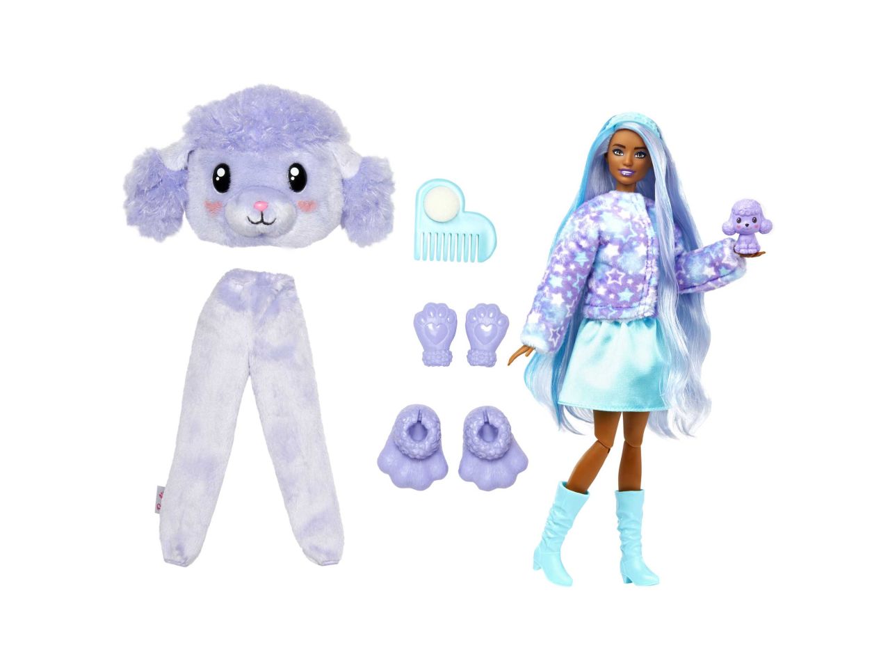 Fashion doll mattel barbie cutie reveal serie pigiami