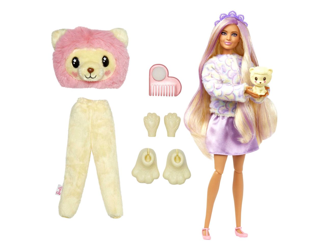 Fashion doll mattel barbie cutie reveal serie pigiami