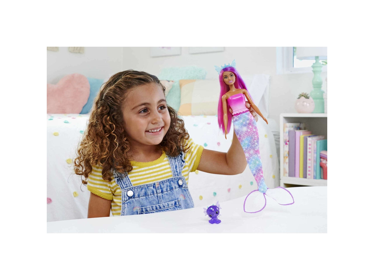 Barbie Bambola E Cuccioli Fantasy | Bambola Da Vestire | Gonna E Coda Da Sirena | Mattel