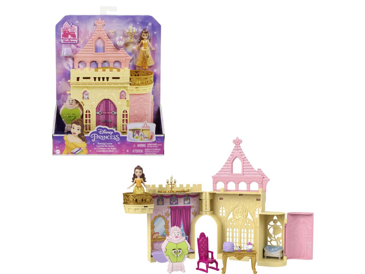 Fashion doll mattel  disney princess set componibili il castello di belle