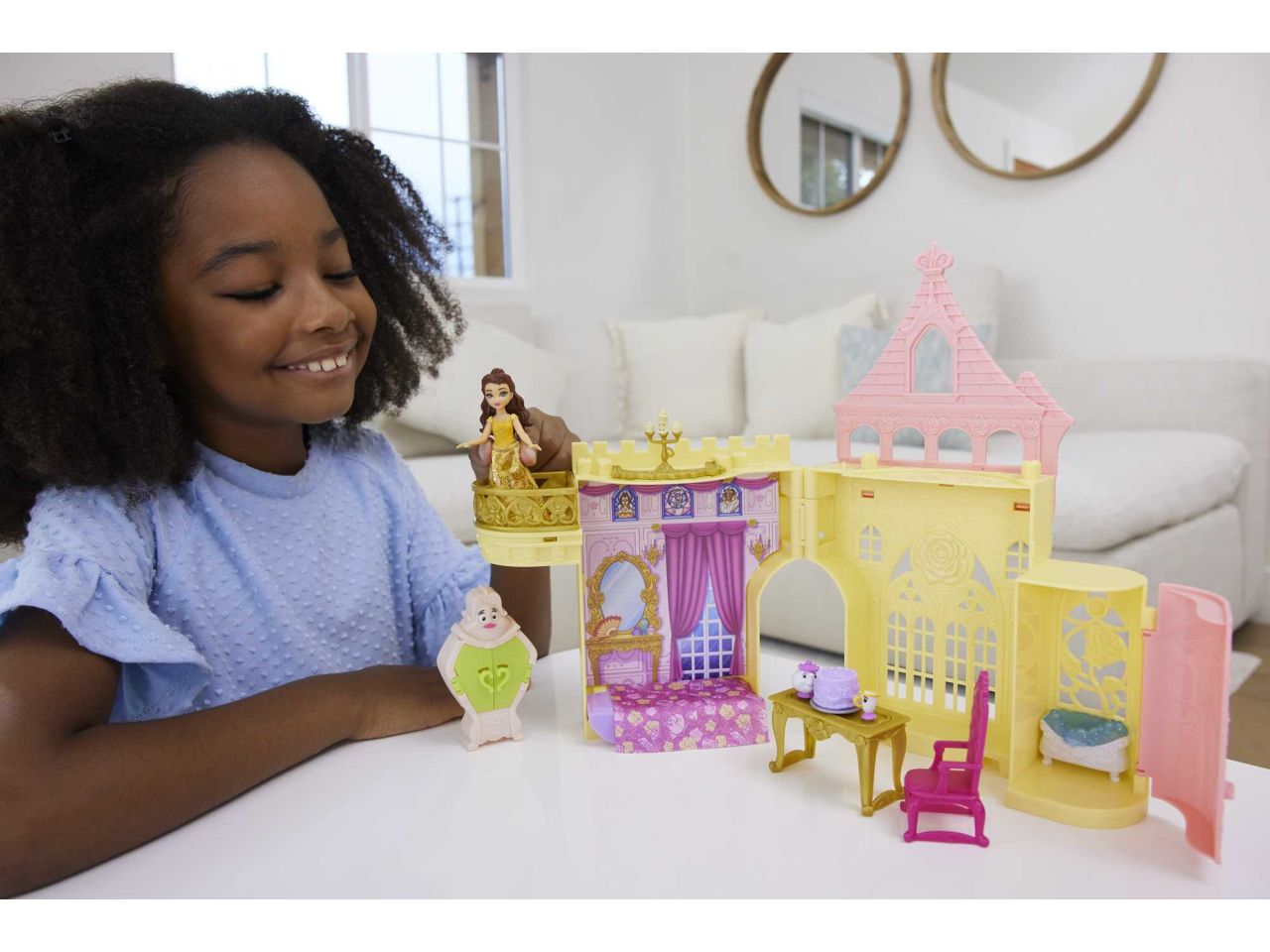 Fashion doll mattel  disney princess set componibili il castello di belle