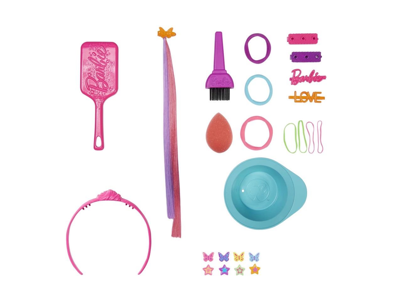 Mattel barbie styling head capelli arcobaleno