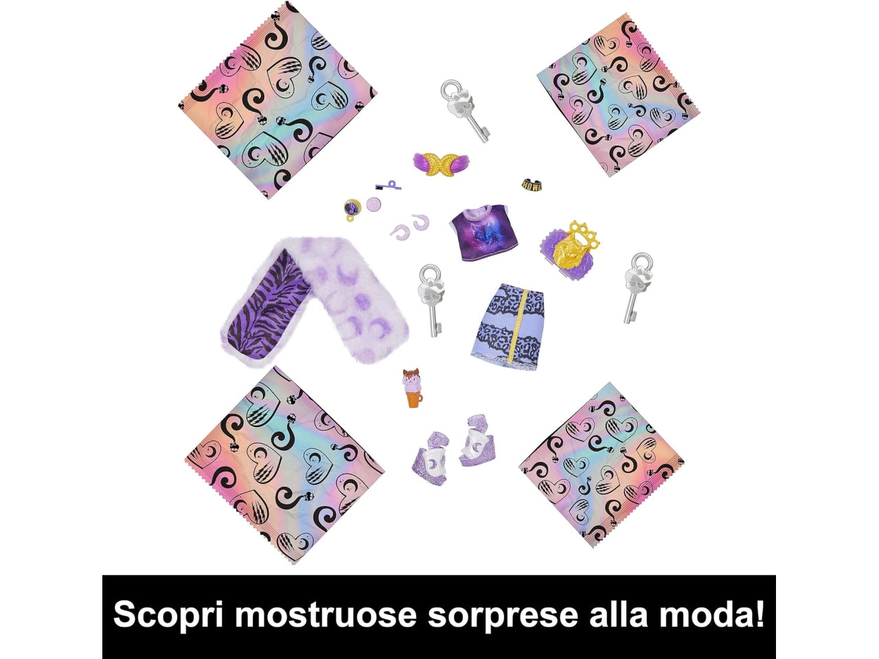 Mattel fashion doll monster high segreti da brivido serie 2 - personaggi assortiti