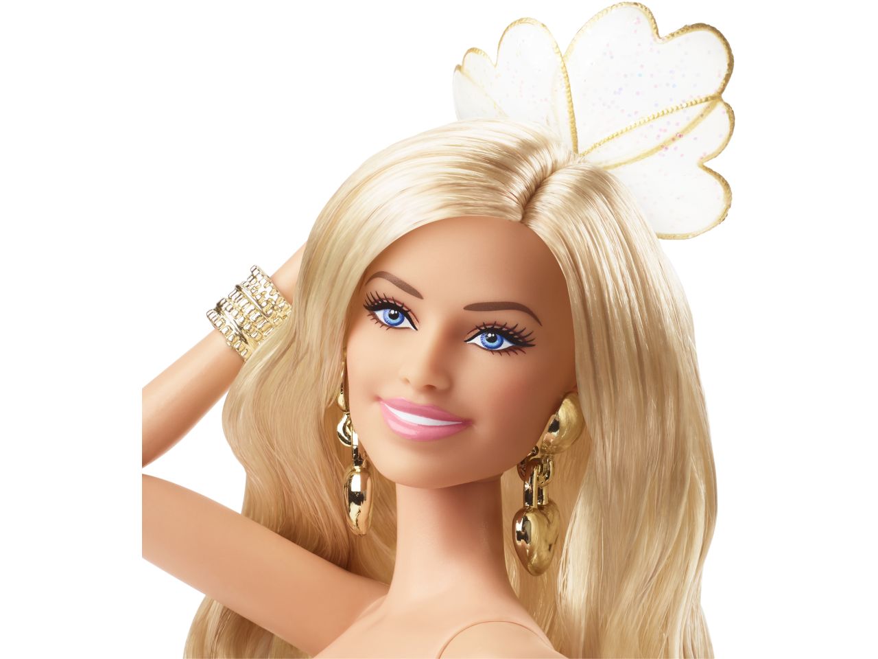 Fashion doll mattel barbie the movie barbie con abito oro