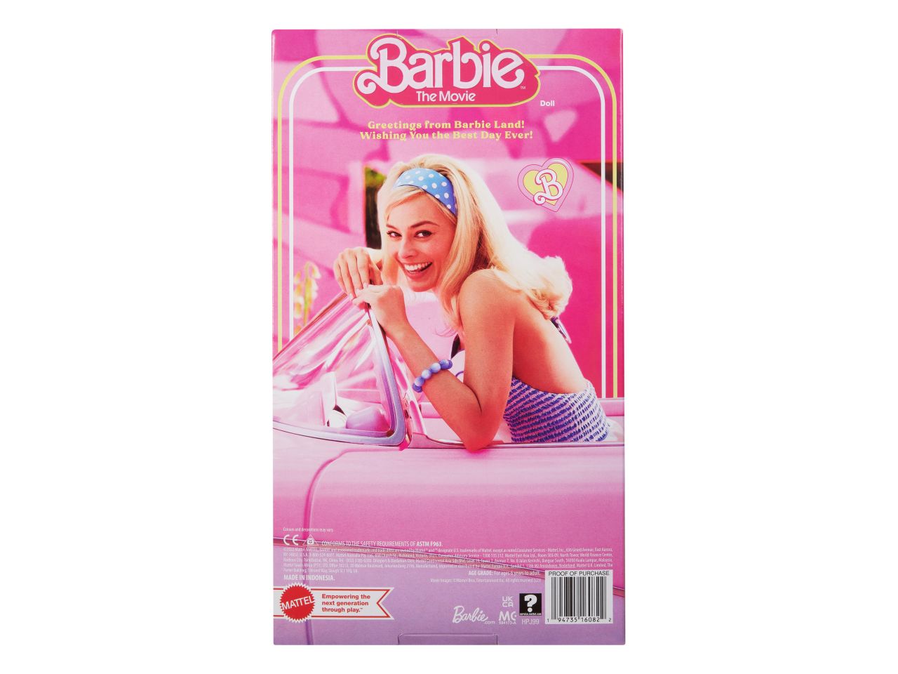 Fashion doll mattel barbie the movie barbie con abito oro