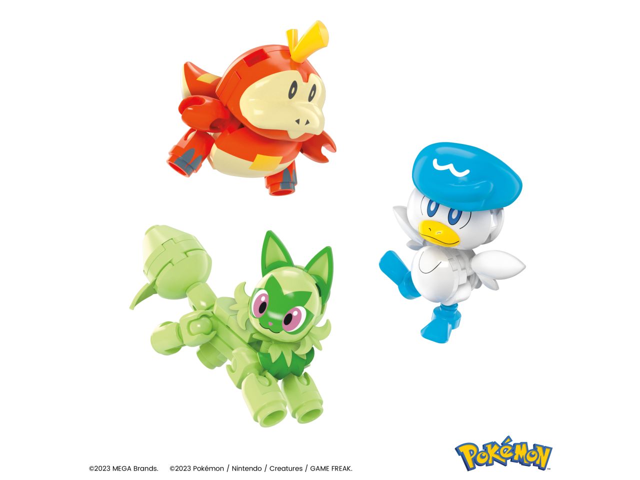 Mattel mega pokemon pokeball personaggi paldea da costruire con 79 mattoncini