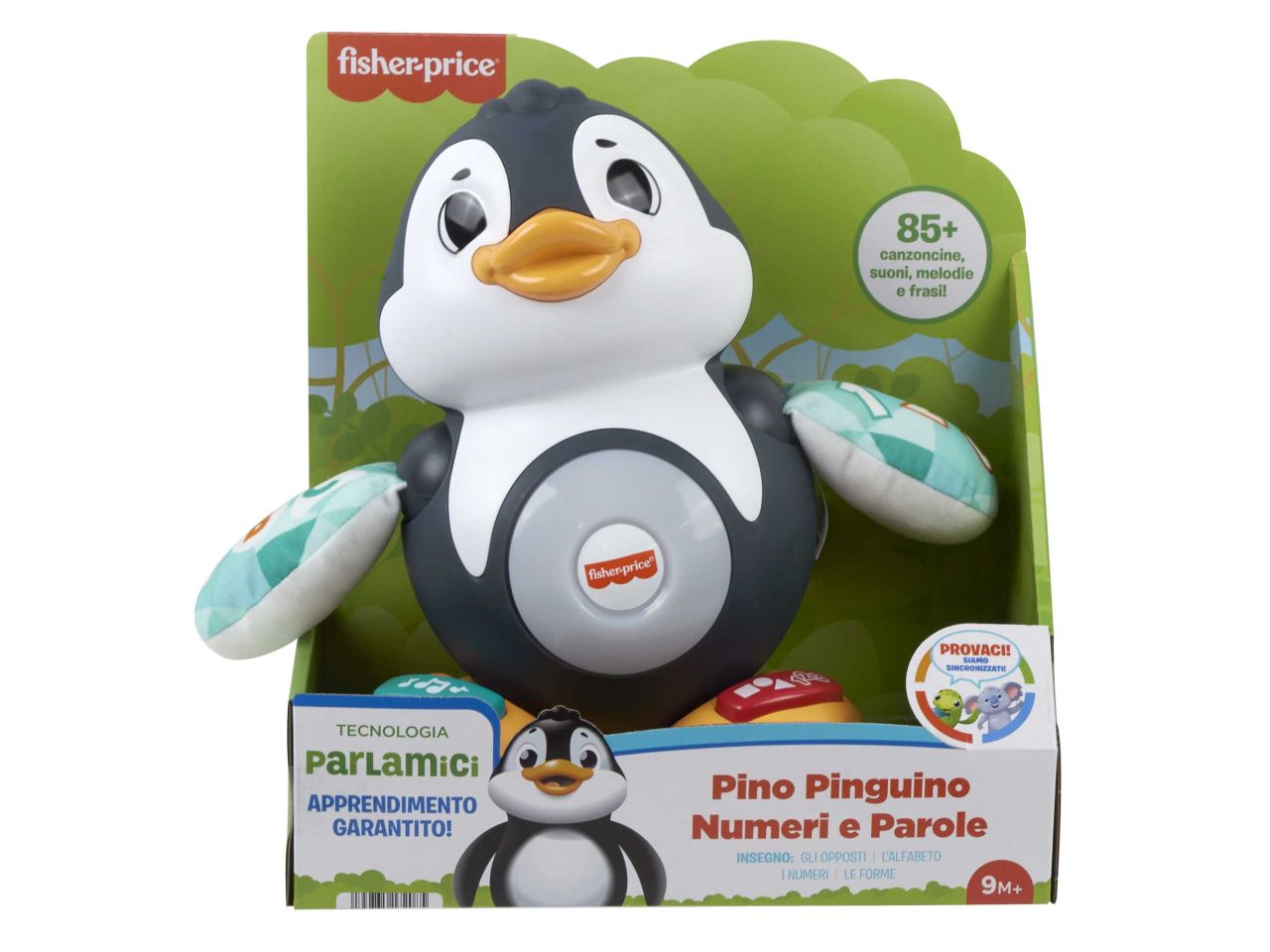 Mattel fisher-price pino pinguino numeri e parole