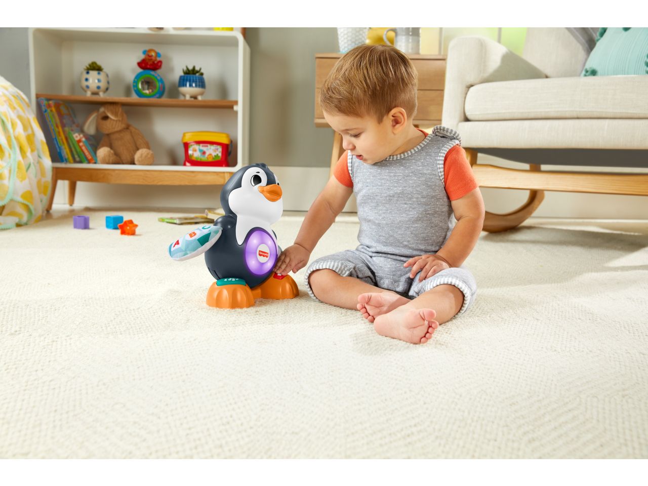 Mattel fisher-price pino pinguino numeri e parole