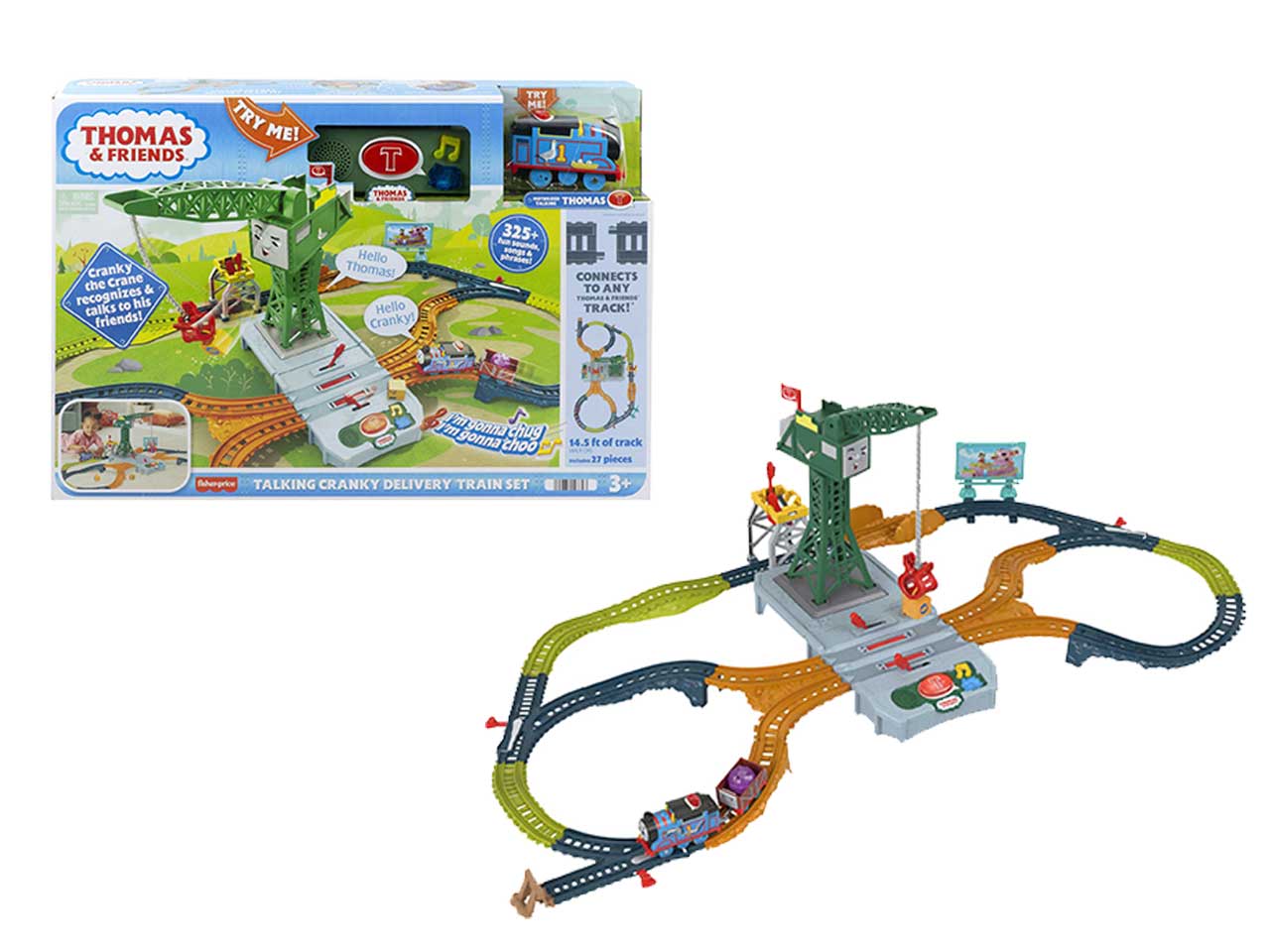 Mattel trenino thomas & friends centro smistamento di cranky