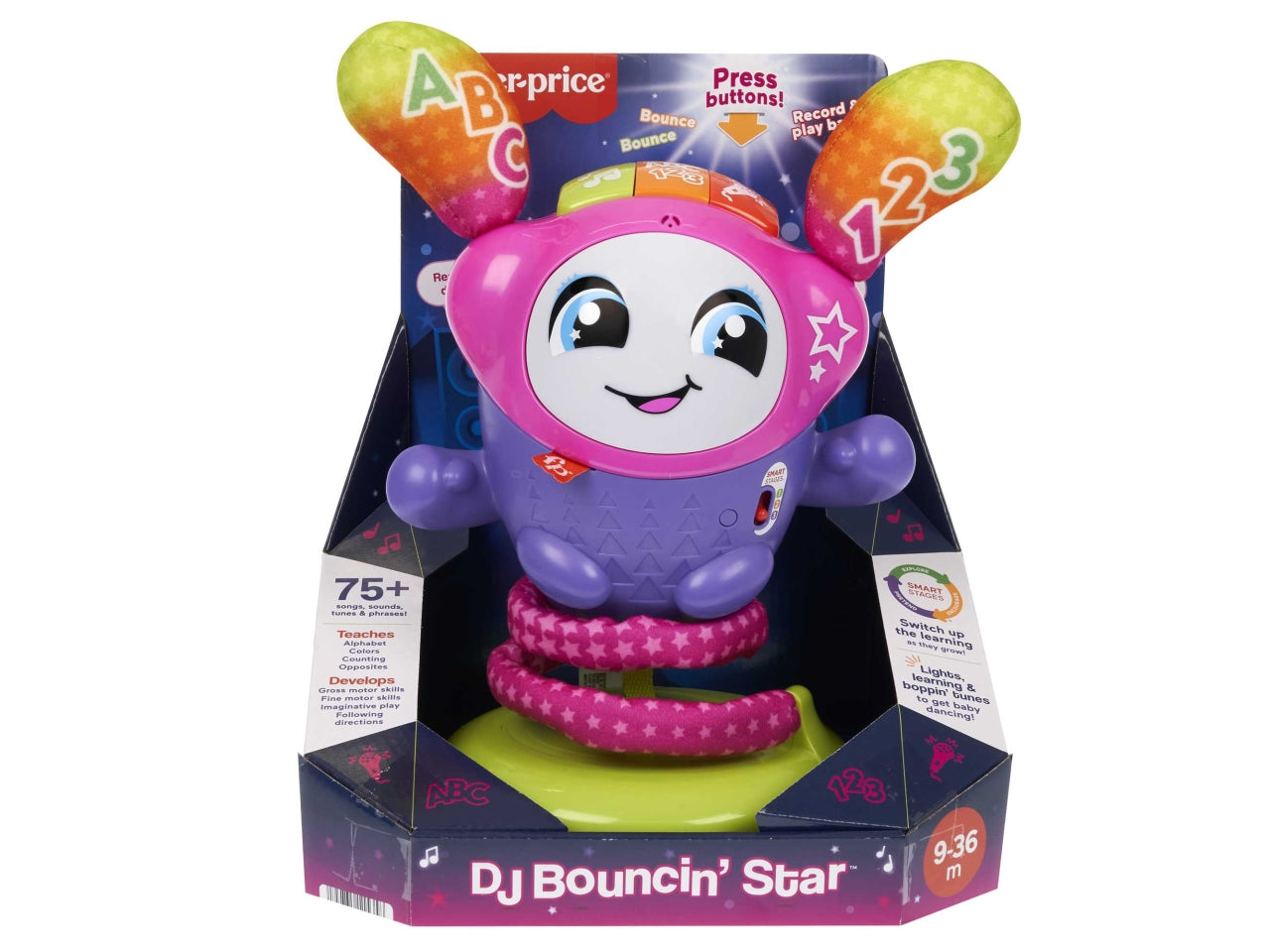 Dj Nina salterina, Giocattolo musicale interattivo 9m + Fisher-price