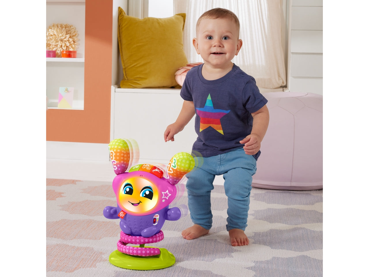 Dj Nina salterina, Giocattolo musicale interattivo 9m + Fisher-price