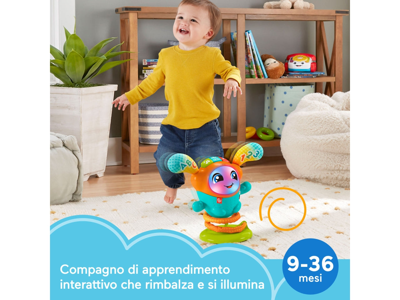 Dj Nina salterina, Giocattolo musicale interattivo 9m + Fisher-price