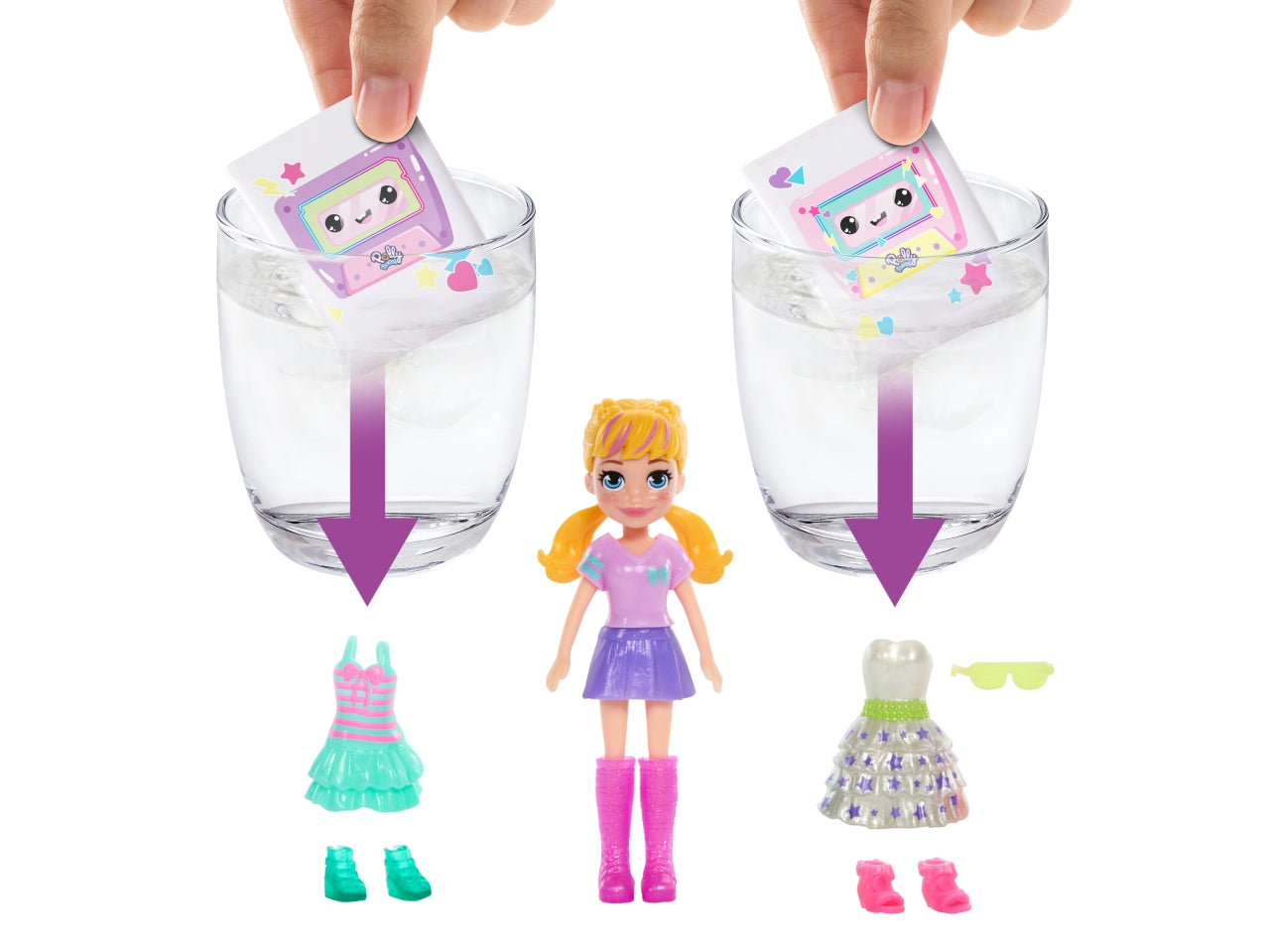 Polly pocket disco dance fashion reveal