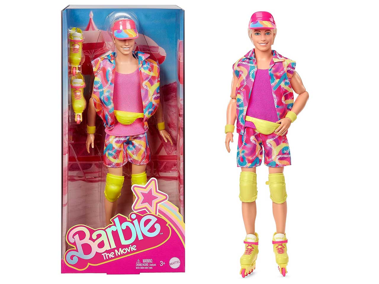 Fashion doll mattel barbie the movie ken roller skate