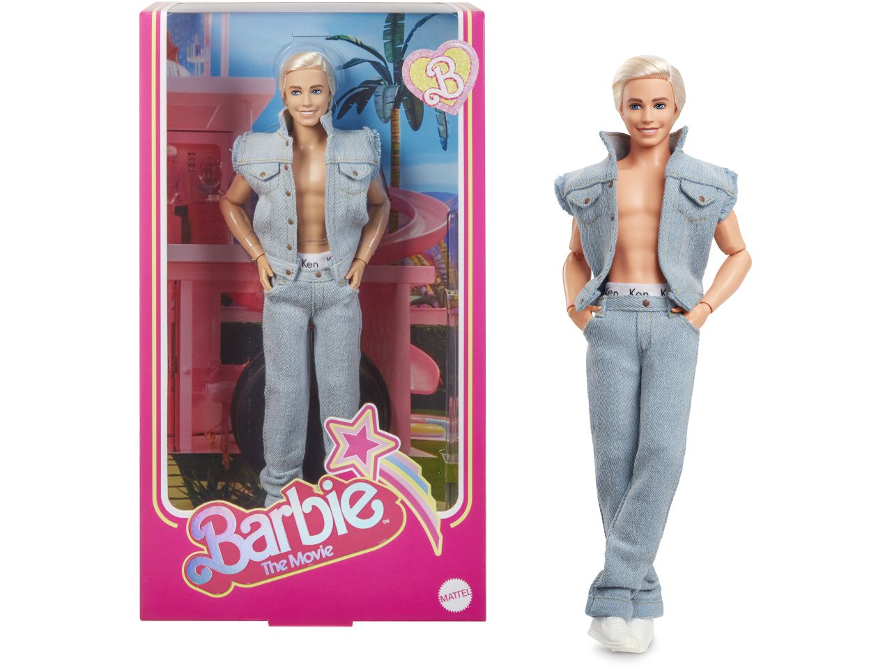 Fashion doll mattel barbie the movie ken denim