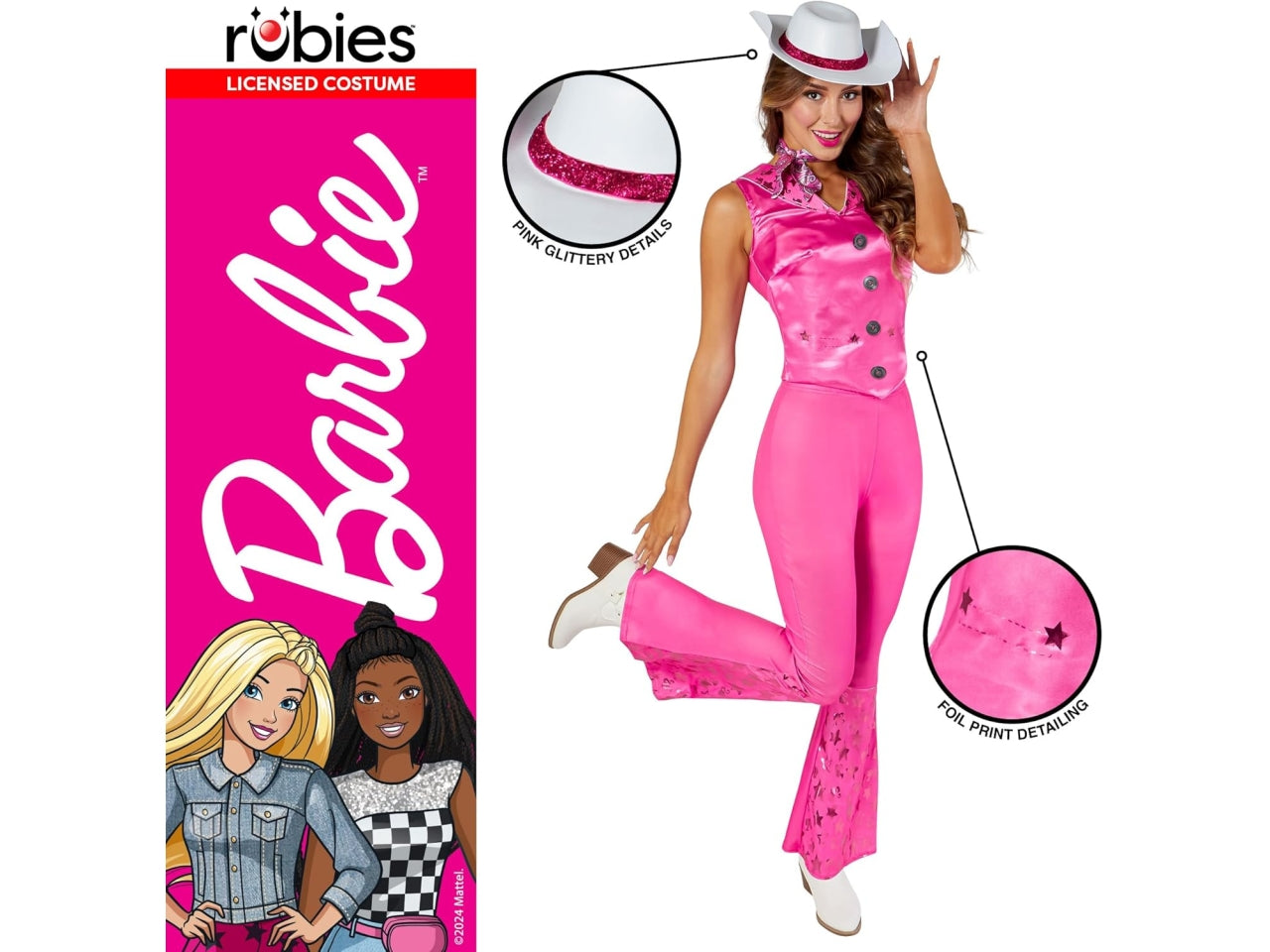 Costume barbie cowgirl adulto