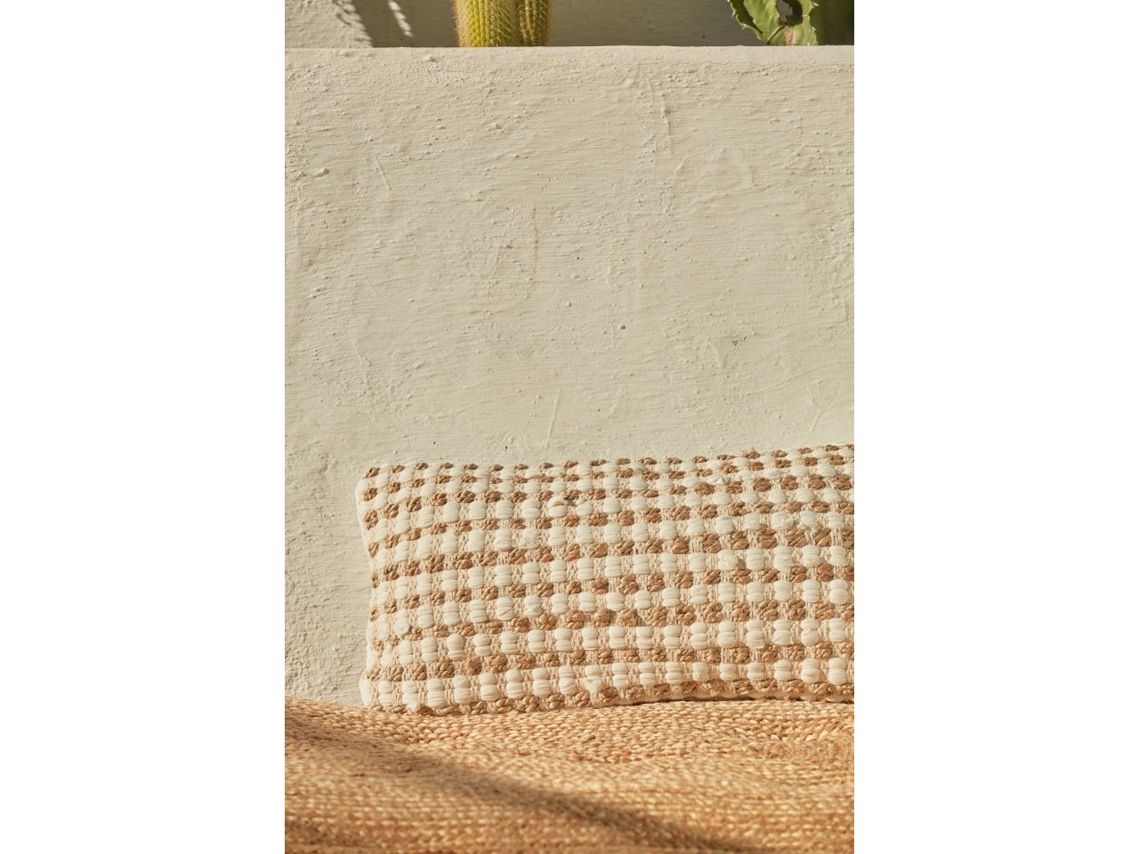 Cuscino fiesta 30x60cm colore ecru