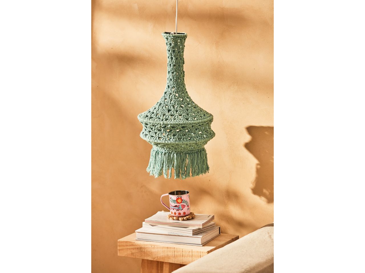 Paralume da soffitto pleko 30x50cm colore turchese