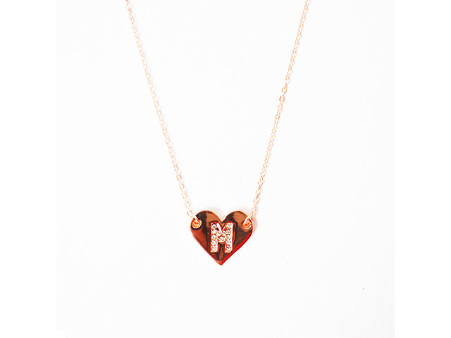 Collana oro rosa c/iniziale 268465